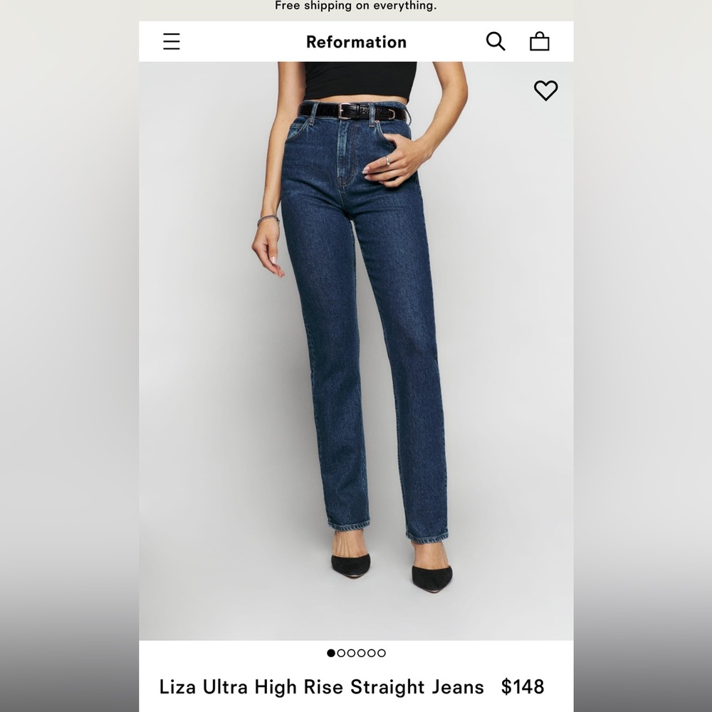 Liza Ultra High Rise Straight Jeans
